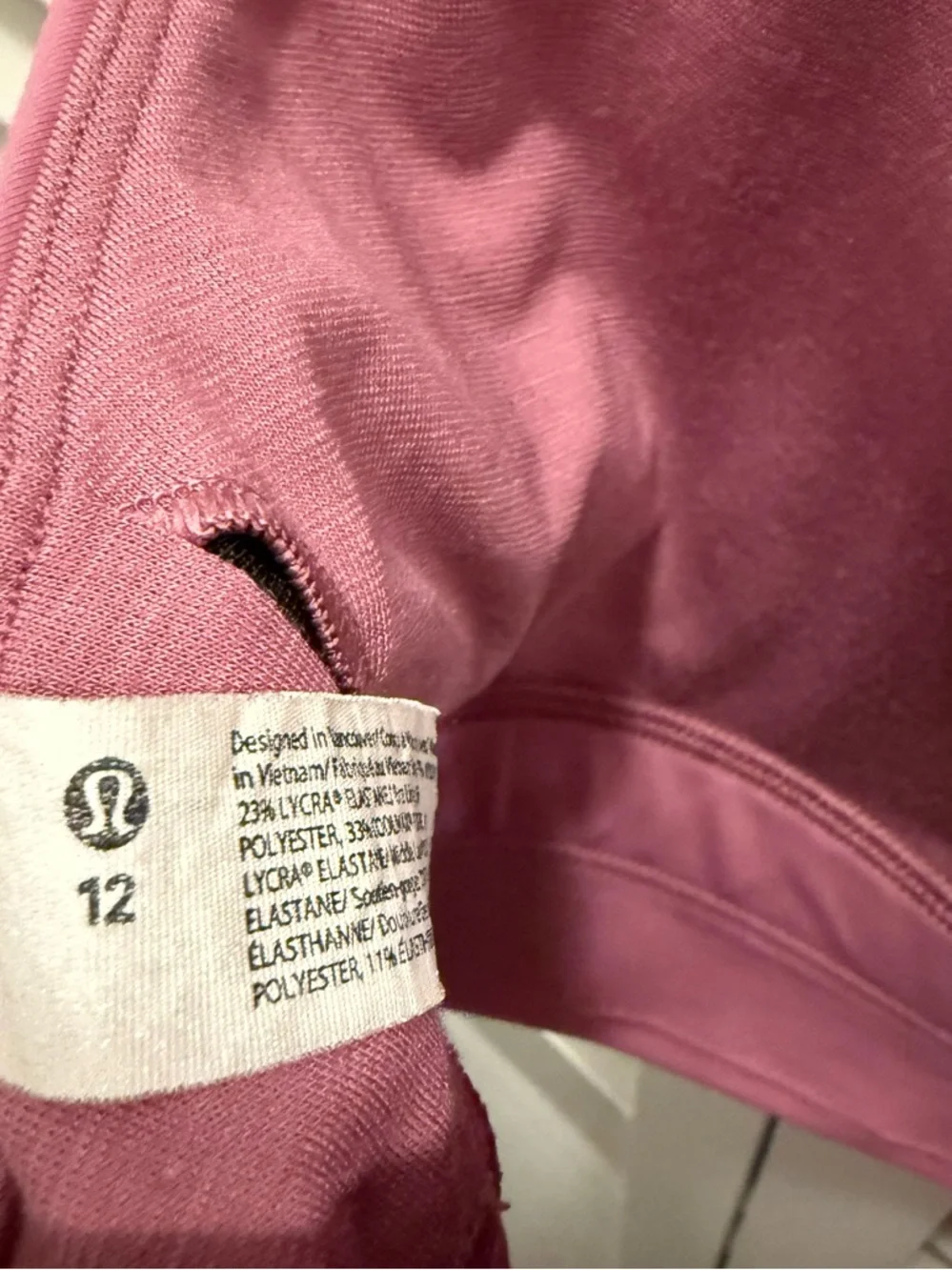 lululemon athletica Mauve Strappy Sports Bra